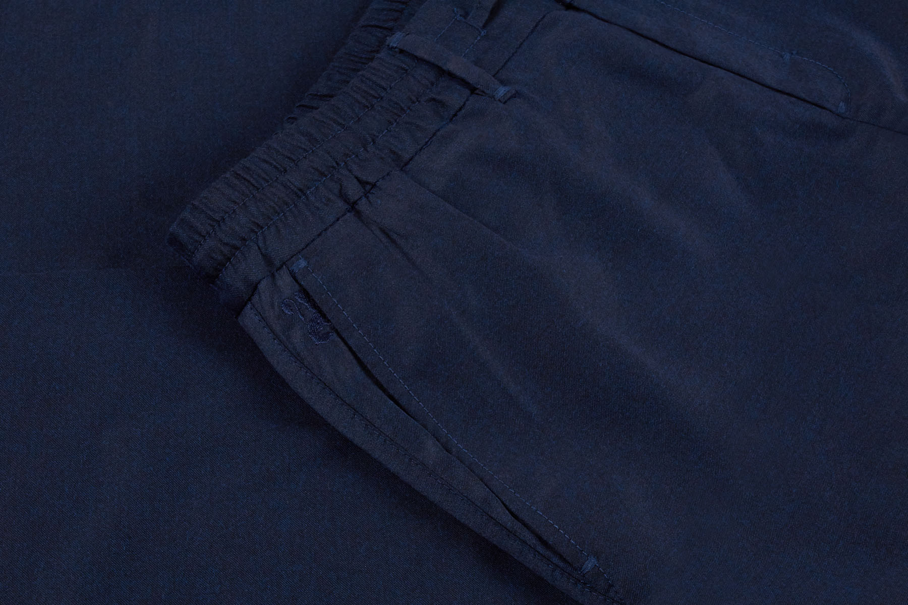 Blue trousers, slim fit, jogging style