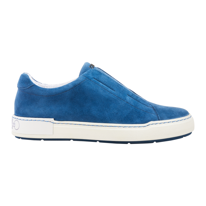 royal blue slip on shoes