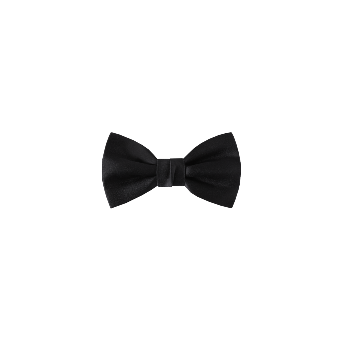 Black bow tie, classic shape