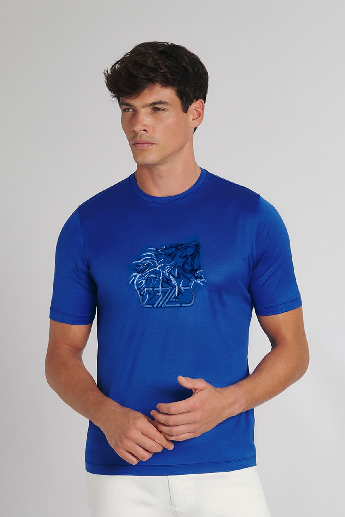 Royal blue T-shirt, 